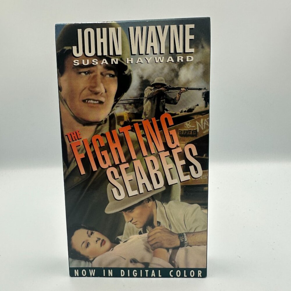 The Fighting Seabees VHS John Wayne Susan Hayward 1944 Color Edition